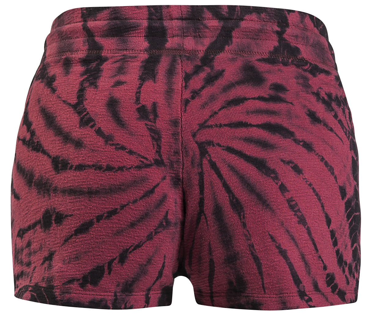 Short Sexy  de RED by EMP - Short Rouge/Noir Batik - S à XL - pour Femme - noir/rouge - RED by EMP - View 2