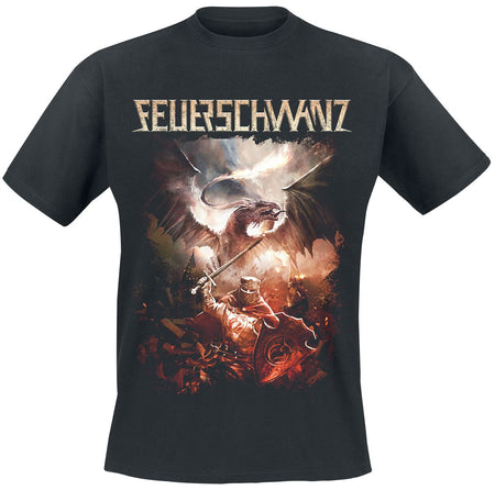 T-Shirt Manches courtes  de Feuerschwanz - Das elfte Gebot - S à 3XL - pour Homme - noir - Feuerschwanz