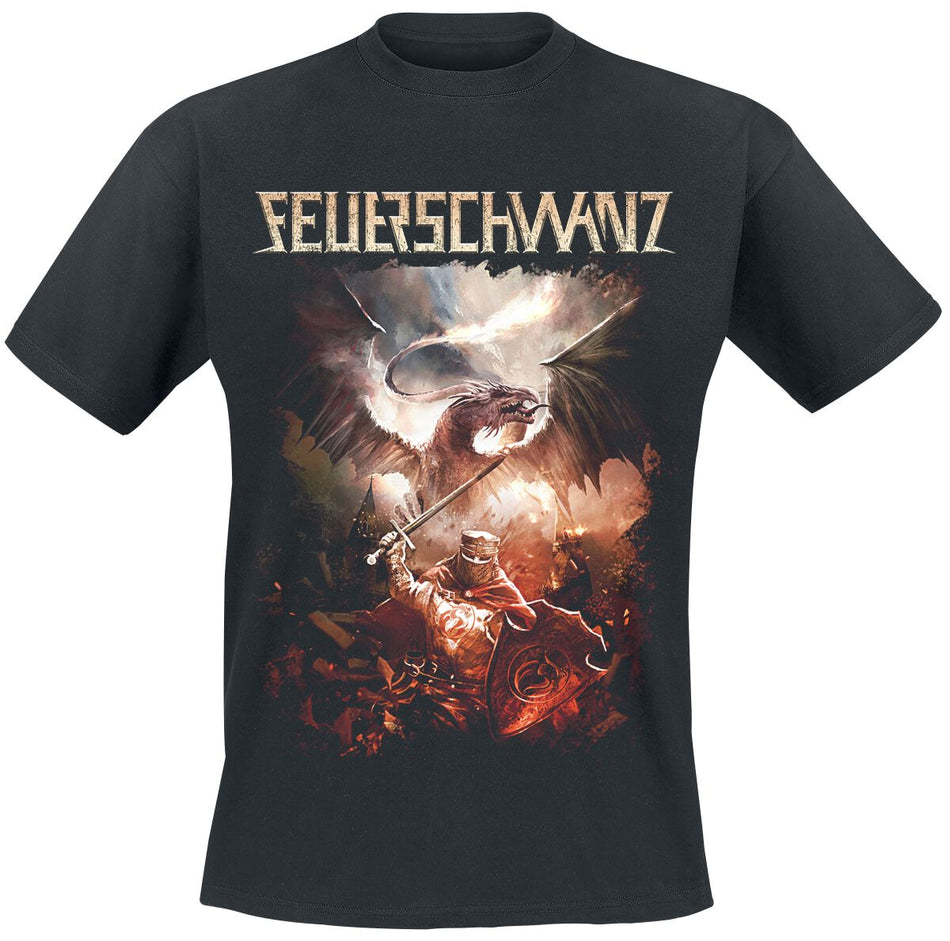 T-Shirt Manches courtes  de Feuerschwanz - Das elfte Gebot - S à 3XL - pour Homme - noir - Feuerschwanz