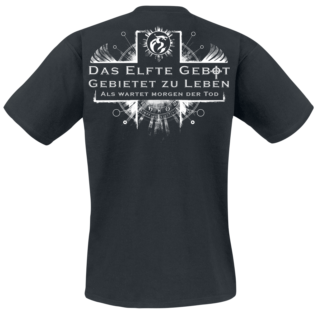 T-Shirt Manches courtes  de Feuerschwanz - Das elfte Gebot - S à 3XL - pour Homme - noir - Feuerschwanz - View 2