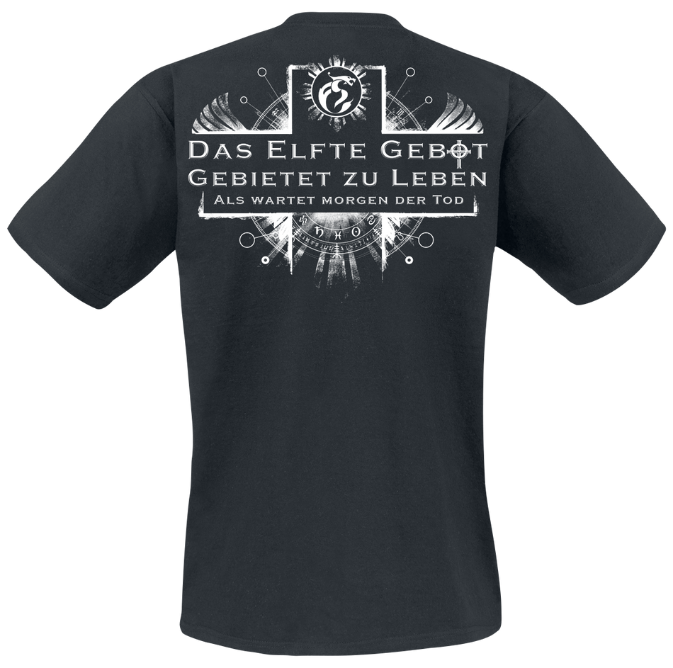 T-Shirt Manches courtes  de Feuerschwanz - Das elfte Gebot - S à 3XL - pour Homme - noir - Feuerschwanz - View 2