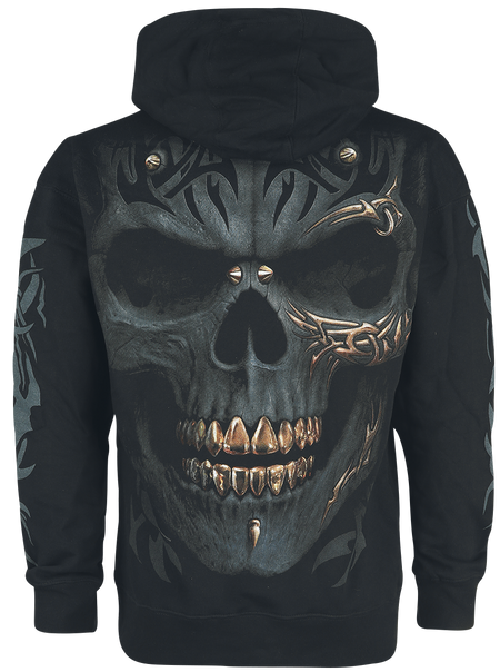 Sweat-shirt à capuche Gothic de Spiral - Black Gold - S à XXL - pour Homme - noir - Spiral - View 2
