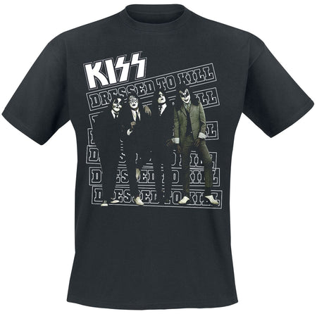 T-Shirt Manches courtes  de Kiss - Dressed to kill - S à XXL - pour Homme - noir - Kiss