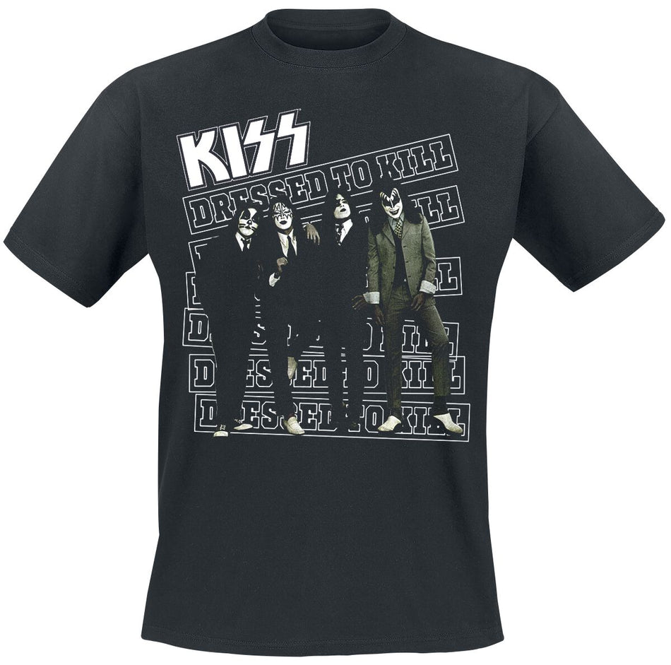 T-Shirt Manches courtes  de Kiss - Dressed to kill - S à XXL - pour Homme - noir - Kiss