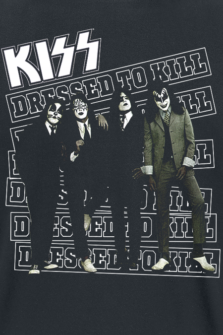 T-Shirt Manches courtes  de Kiss - Dressed to kill - S à XXL - pour Homme - noir - Kiss - View 2
