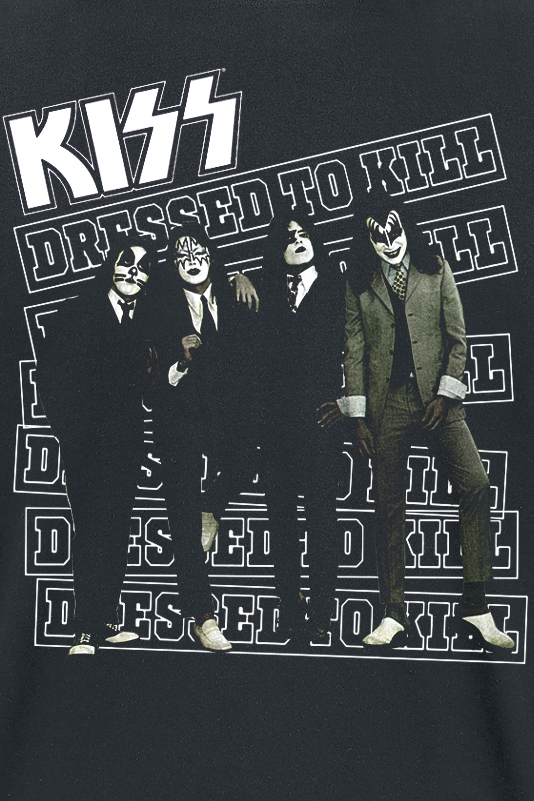 T-Shirt Manches courtes  de Kiss - Dressed to kill - S à XXL - pour Homme - noir - Kiss - View 2
