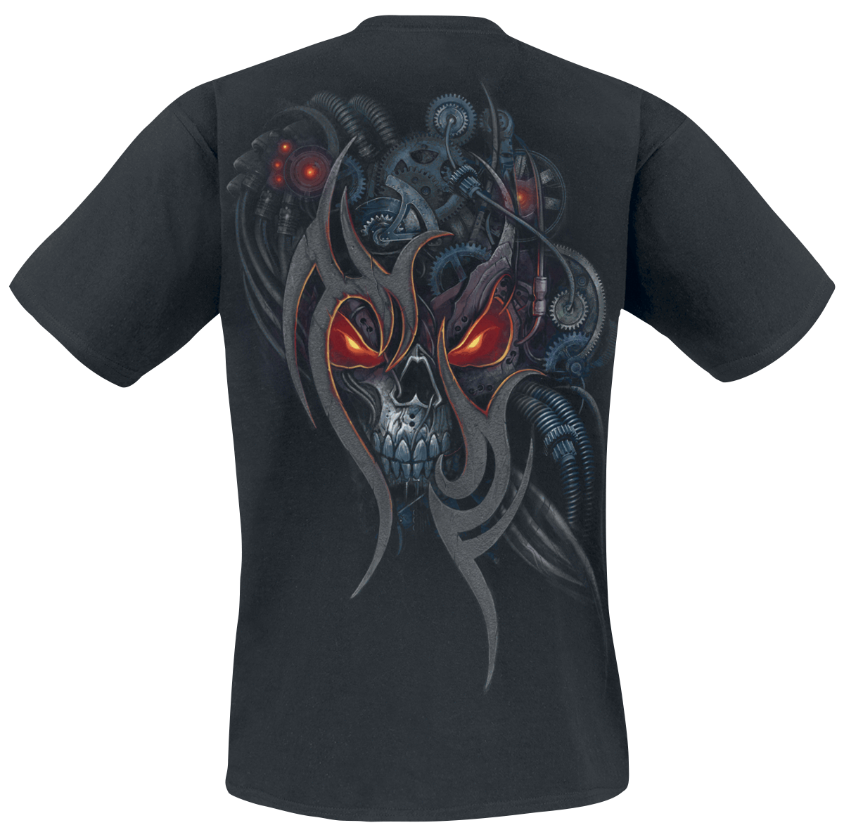 T-Shirt Manches courtes Gothic de Spiral - Crâne Steampunk - S à XXL - pour Homme - noir - Spiral - View 2