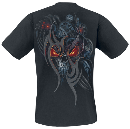 T-Shirt Manches courtes Gothic de Spiral - Crâne Steampunk - S à XXL - pour Homme - noir - Spiral - View 2