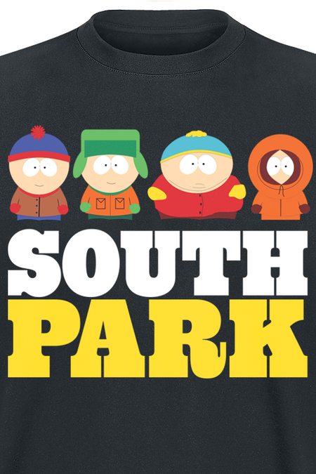 T-Shirt Manches courtes  de South Park - S à 5XL - pour Homme - noir - South Park - View 2