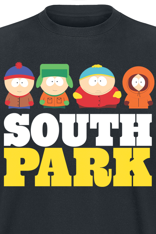 T-Shirt Manches courtes  de South Park - S à 5XL - pour Homme - noir - South Park - View 2