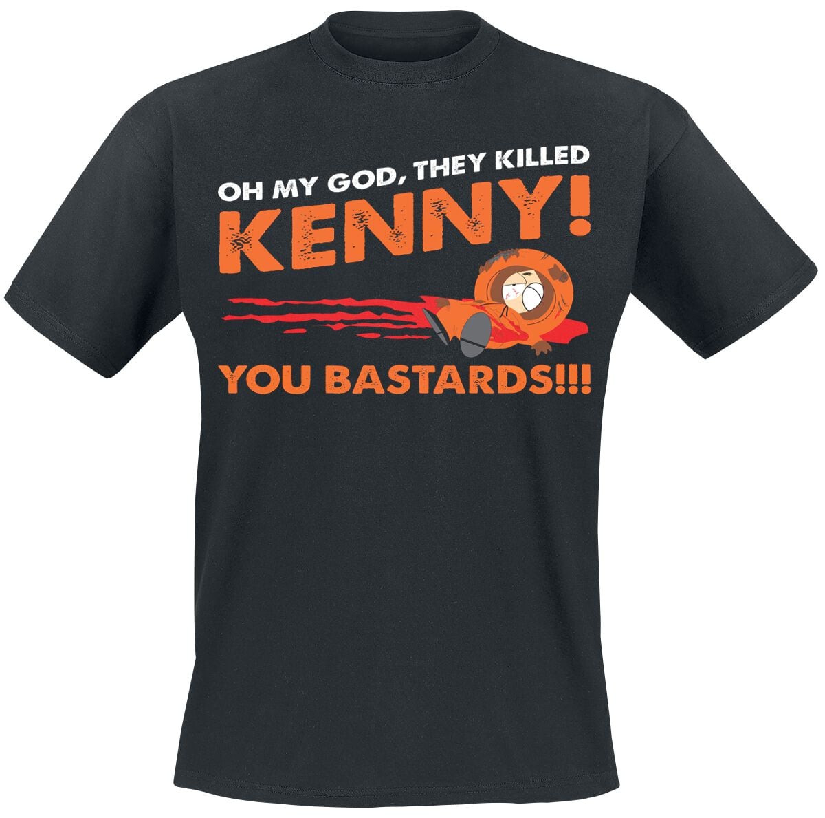 T-Shirt Manches courtes  de South Park - Oh My God, They Killed Kenny! - S à 5XL - pour Homme - noir - South Park
