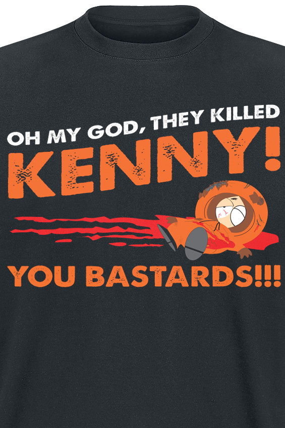 T-Shirt Manches courtes  de South Park - Oh My God, They Killed Kenny! - S à 5XL - pour Homme - noir - South Park - View 2