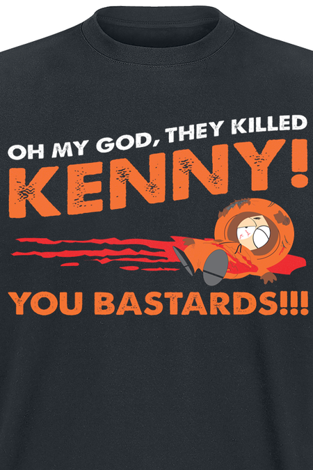 T-Shirt Manches courtes  de South Park - Oh My God, They Killed Kenny! - S à 5XL - pour Homme - noir - South Park - View 2