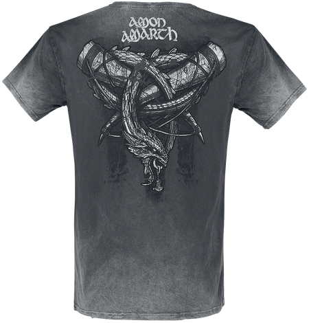 T-Shirt Manches courtes  de Amon Amarth - Carved Skull - S à 4XL - pour Homme - gris foncé - Amon Amarth - View 2