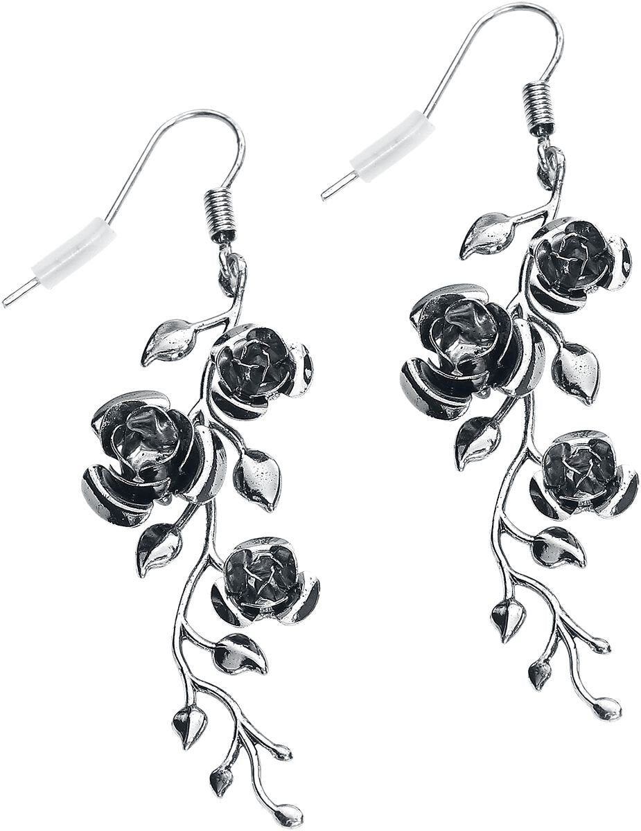 Boucles d'oreilles Gothic de Gothicana by EMP - Roses - pour Femme - couleur argent - Gothicana by EMP