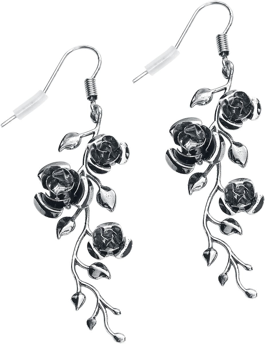Boucles d'oreilles Gothic de Gothicana by EMP - Roses - pour Femme - couleur argent - Gothicana by EMP