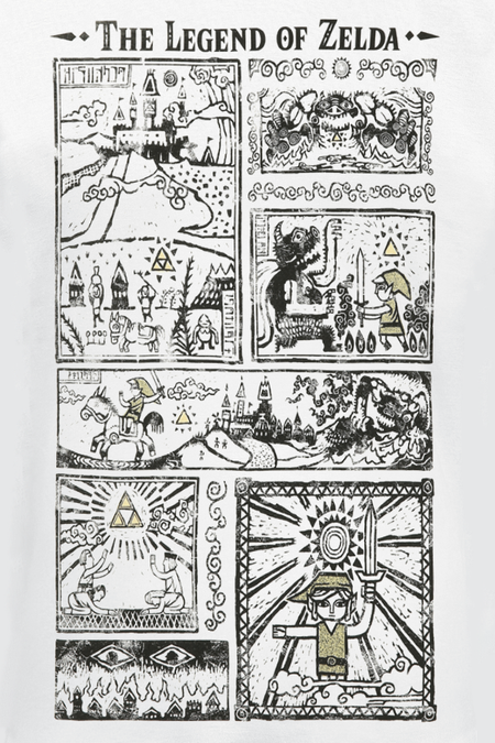 T-Shirt Manches courtes Gaming de The Legend Of Zelda - Dessins - S à XXL - pour Homme - blanc - The Legend Of Zelda - View 2
