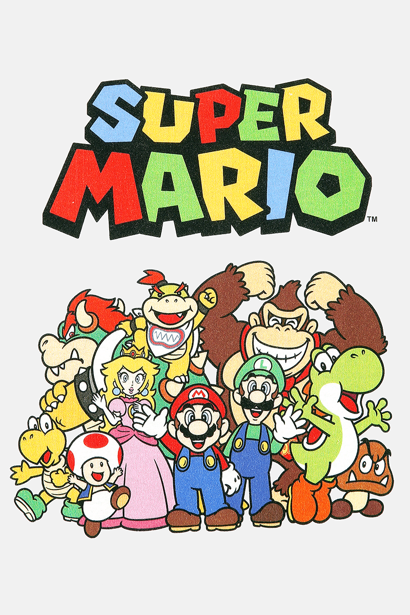 T-shirt Gaming de Super Mario - Enfants - Personnages - 104 à 152 - pour filles & garçonse - blanc - Super Mario - View 2
