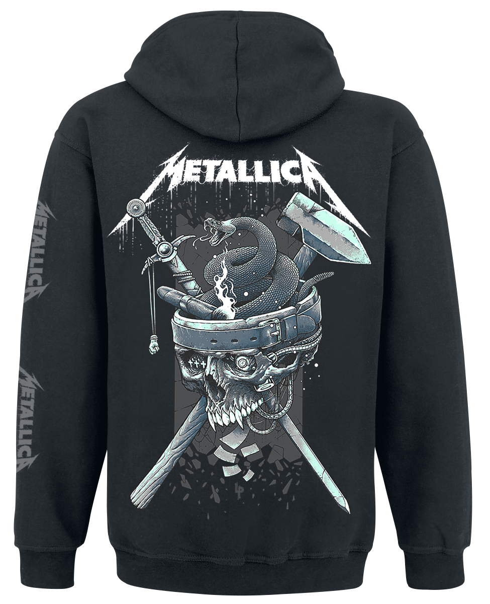 Sweat-shirt à capuche  de Metallica - History - S à XXL - pour Homme - noir - metallica - View 2
