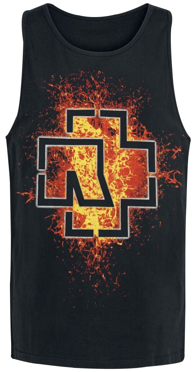 Débardeur  de Rammstein - Logo Lave - S à XXL - pour Homme - noir - Rammstein