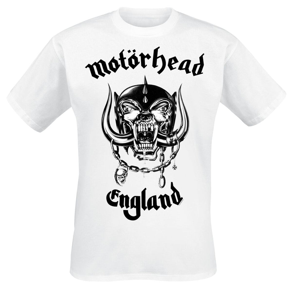 T-Shirt Manches courtes  de Motörhead - England - S à XXL - pour Homme - blanc - Motörhead