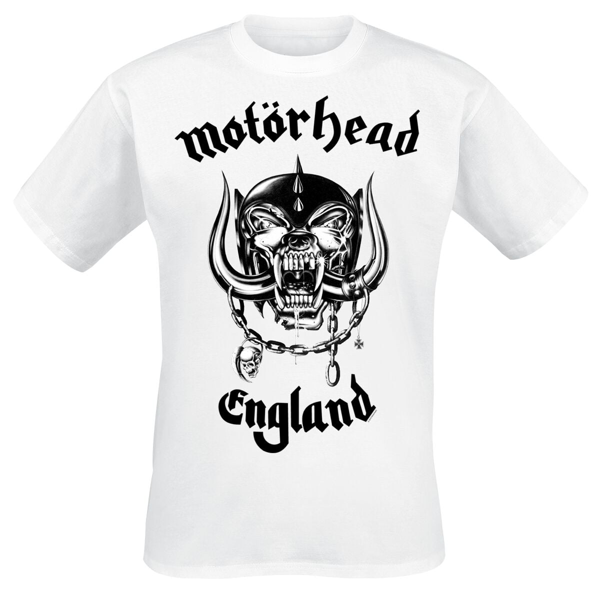 T-Shirt Manches courtes  de Motörhead - England - S à XXL - pour Homme - blanc - Motörhead