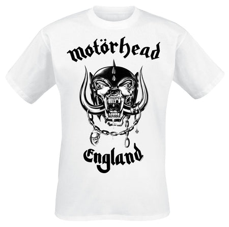 T-Shirt Manches courtes  de Motörhead - England - S à XXL - pour Homme - blanc - Motörhead