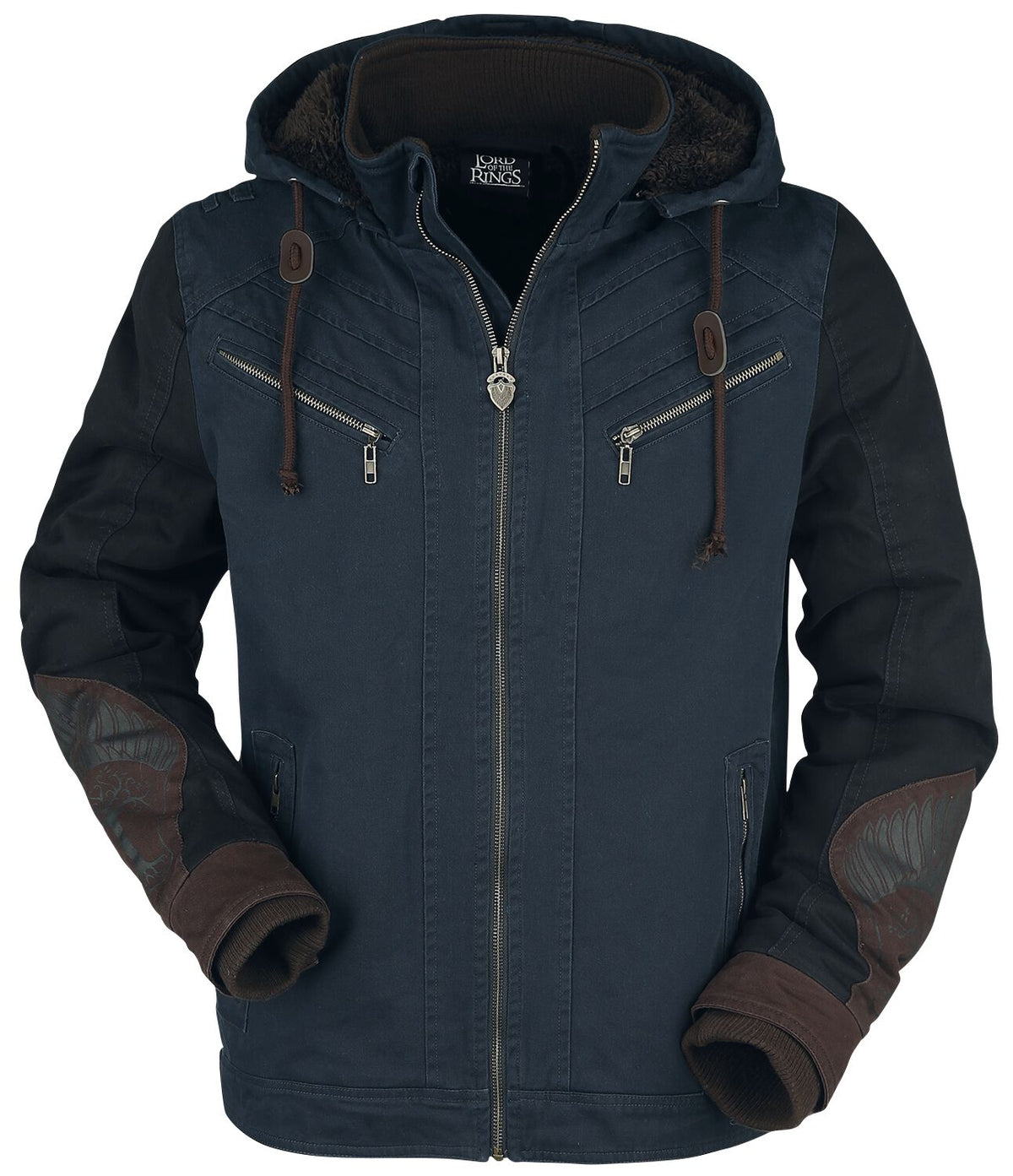Manteau d'hiver  de Le Seigneur Des Anneaux - Arbre Du Gondor - M à XXL - pour Homme - bleu foncé - Le Seigneur Des Anneaux