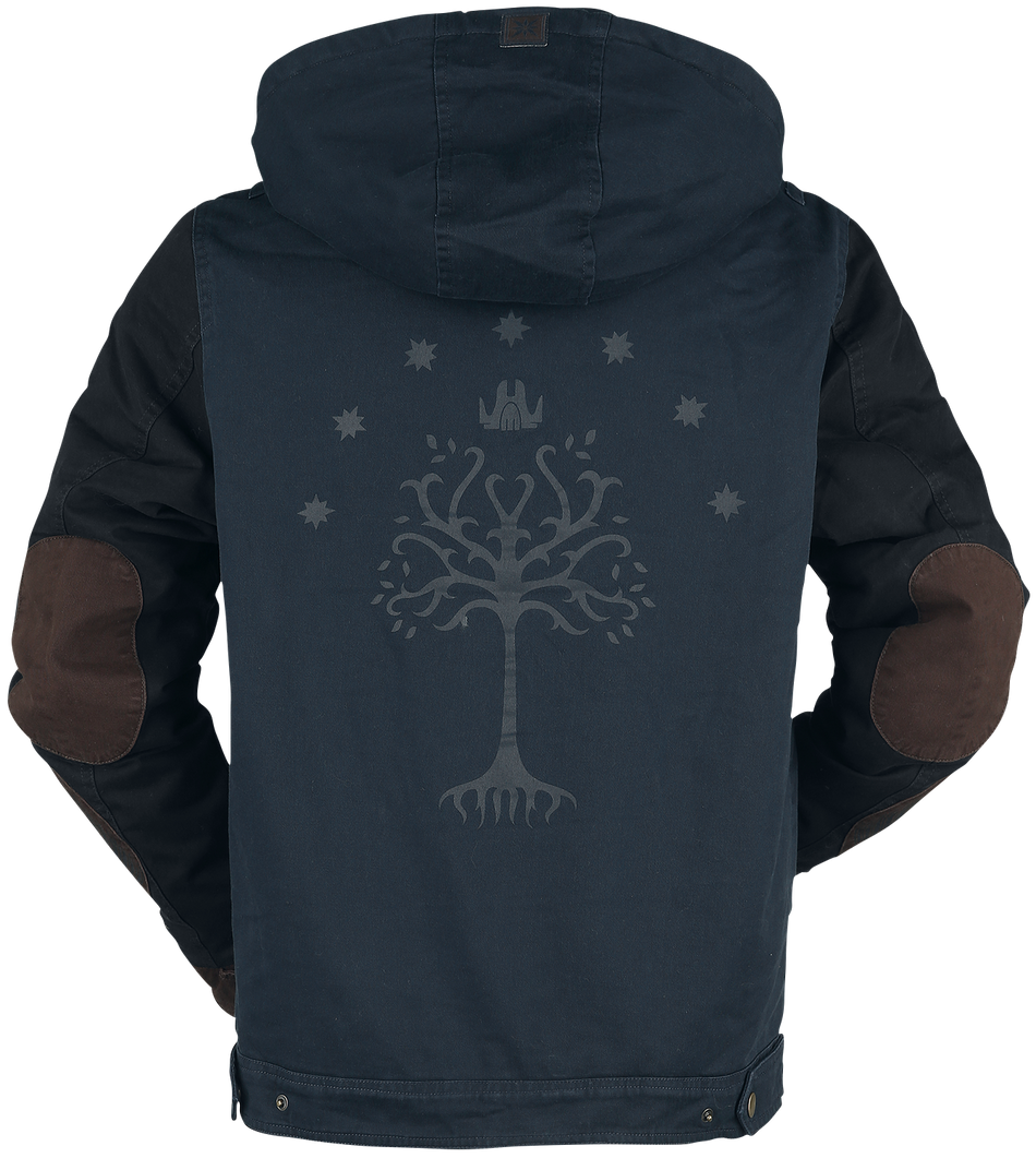 Manteau d'hiver  de Le Seigneur Des Anneaux - Arbre Du Gondor - M à XXL - pour Homme - bleu foncé - Le Seigneur Des Anneaux - View 2