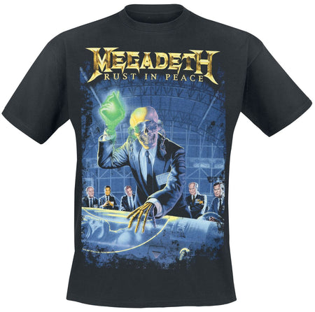T-Shirt Manches courtes  de Megadeth - Rust in peace - S à XXL - pour Homme - noir - Megadeth