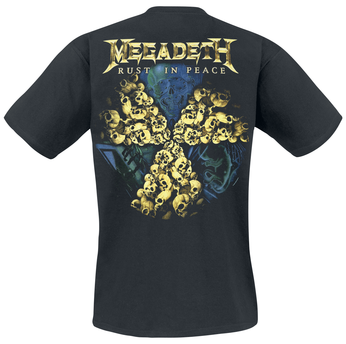 T-Shirt Manches courtes  de Megadeth - Rust in peace - S à XXL - pour Homme - noir - Megadeth - View 2
