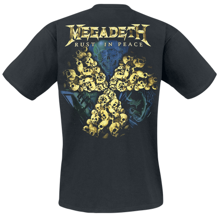 T-Shirt Manches courtes  de Megadeth - Rust in peace - S à XXL - pour Homme - noir - Megadeth - View 2
