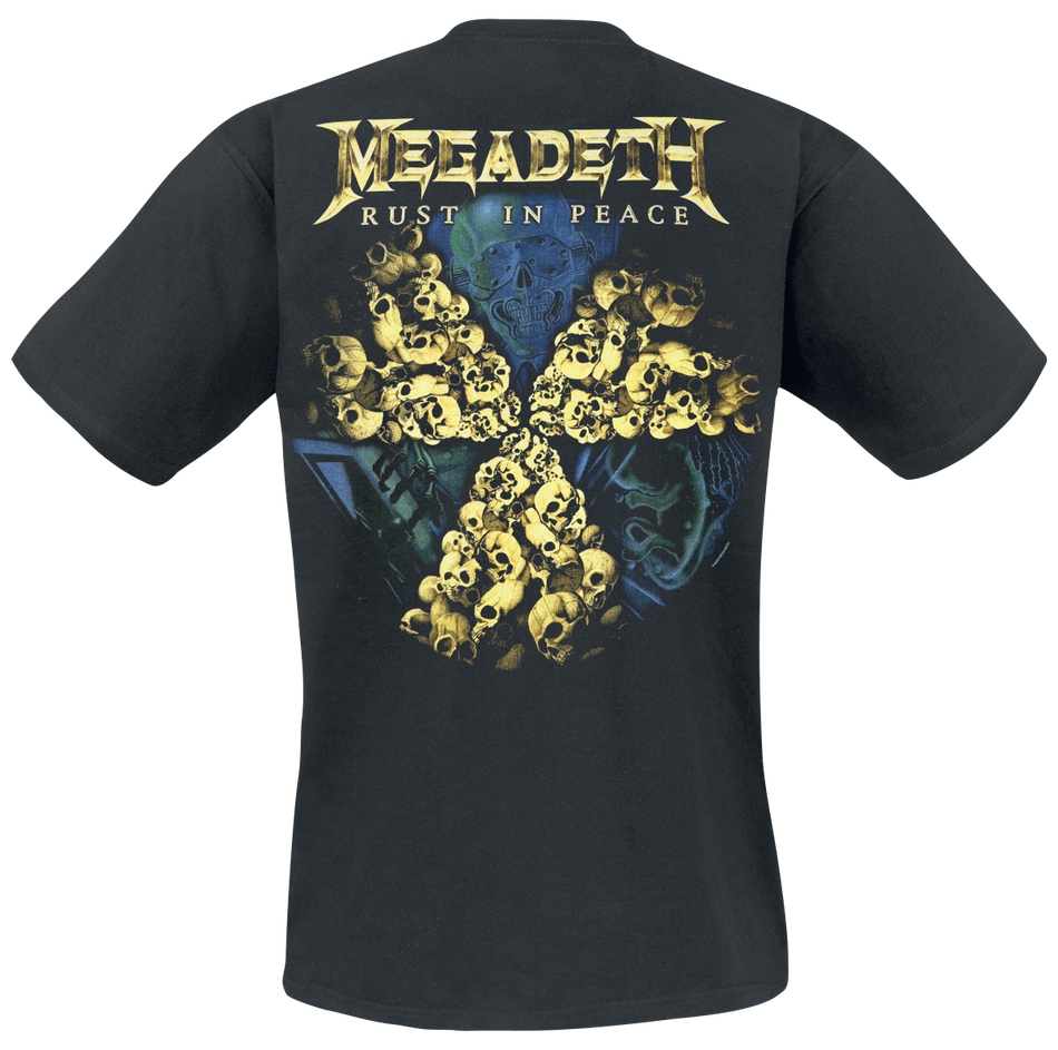 T-Shirt Manches courtes  de Megadeth - Rust in peace - S à XXL - pour Homme - noir - Megadeth - View 2