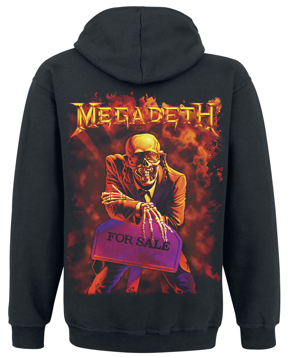 Sweat-shirt à capuche  de Megadeth - For Sale - S à L - pour Homme - noir - Megadeth - View 2