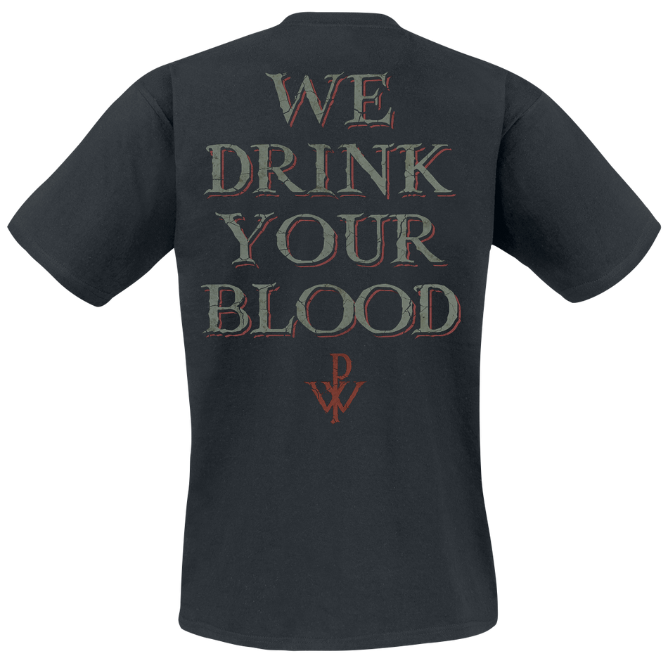 T-Shirt Manches courtes  de Powerwolf - Your Blood - S à XXL - pour Homme - noir - Powerwolf - View 2