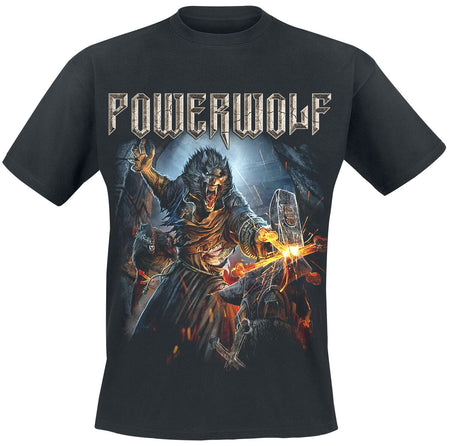 T-Shirt Manches courtes  de Powerwolf - Incense And Iron - S à XXL - pour Homme - noir - Powerwolf