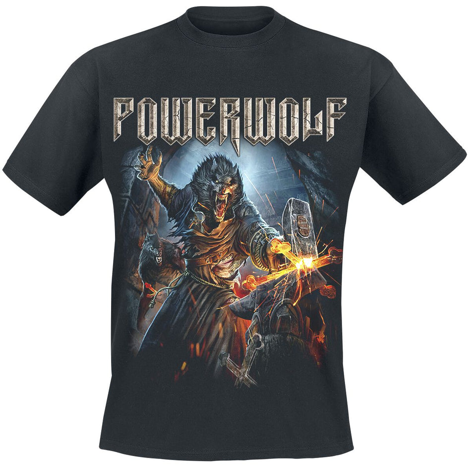 T-Shirt Manches courtes  de Powerwolf - Incense And Iron - S à XXL - pour Homme - noir - Powerwolf