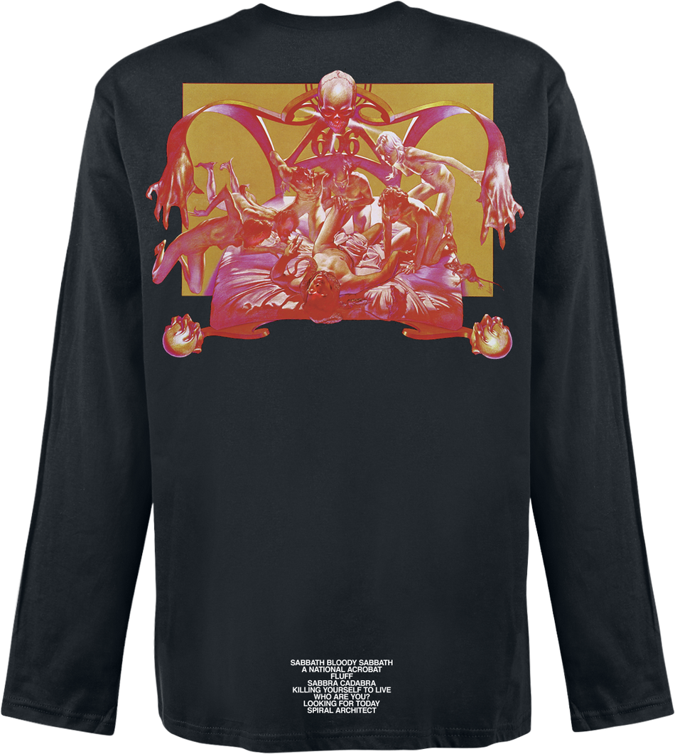 T-shirt manches longues  de Black Sabbath - Sabbath Bloody Sabbath - S à XXL - pour Homme - noir - Black Sabbath - View 2