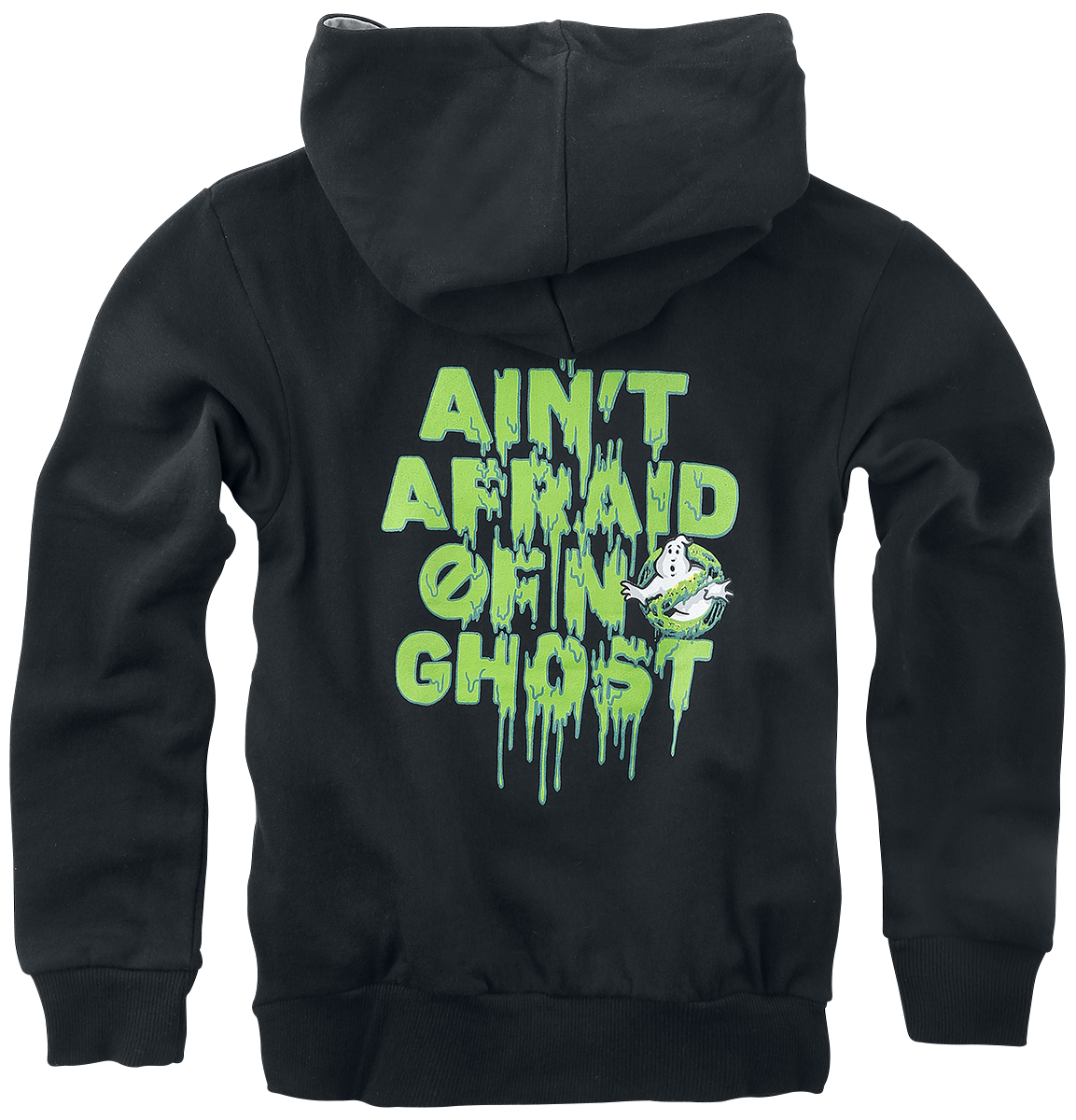 Sweat-shirt à capuche  de SOS Fantômes - Enfants - I Ain't Afraid Of No Ghost - 116 à 164 - pour Unisexe - noir - SOS Fantômes - View 2