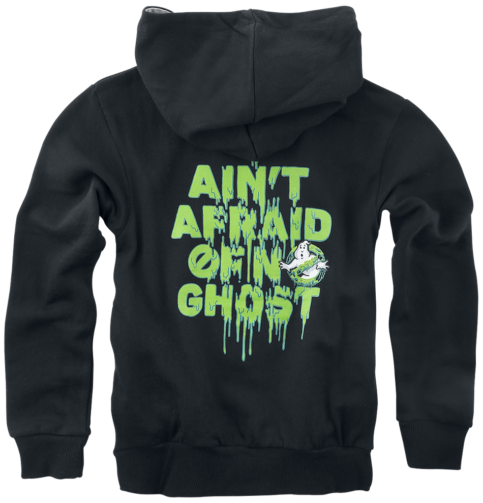 Sweat-shirt à capuche  de SOS Fantômes - Enfants - I Ain't Afraid Of No Ghost - 116 à 164 - pour Unisexe - noir - SOS Fantômes - View 2