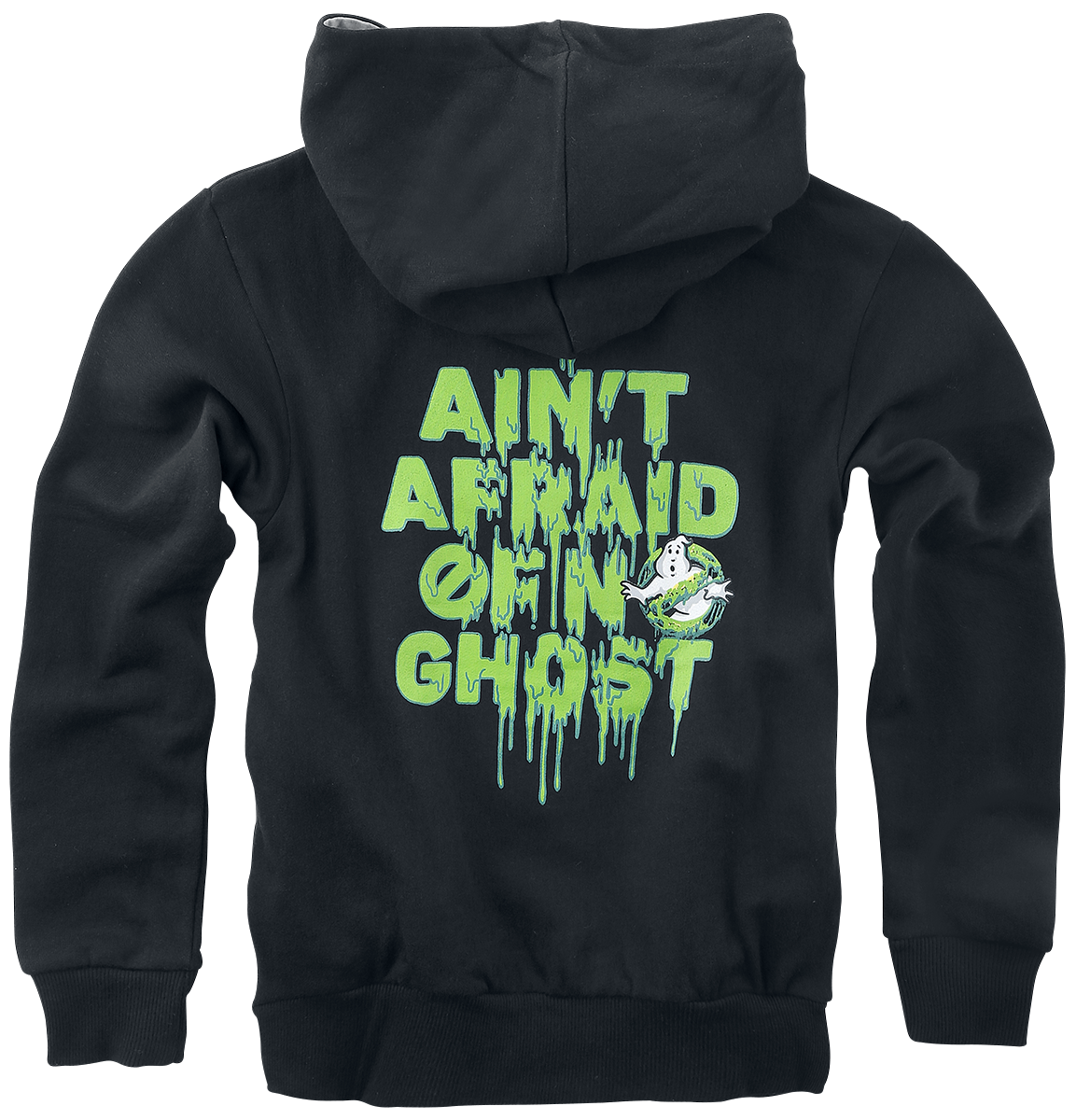 Sweat-shirt à capuche  de SOS Fantômes - Enfants - I Ain't Afraid Of No Ghost - 116 à 164 - pour Unisexe - noir - SOS Fantômes - View 2