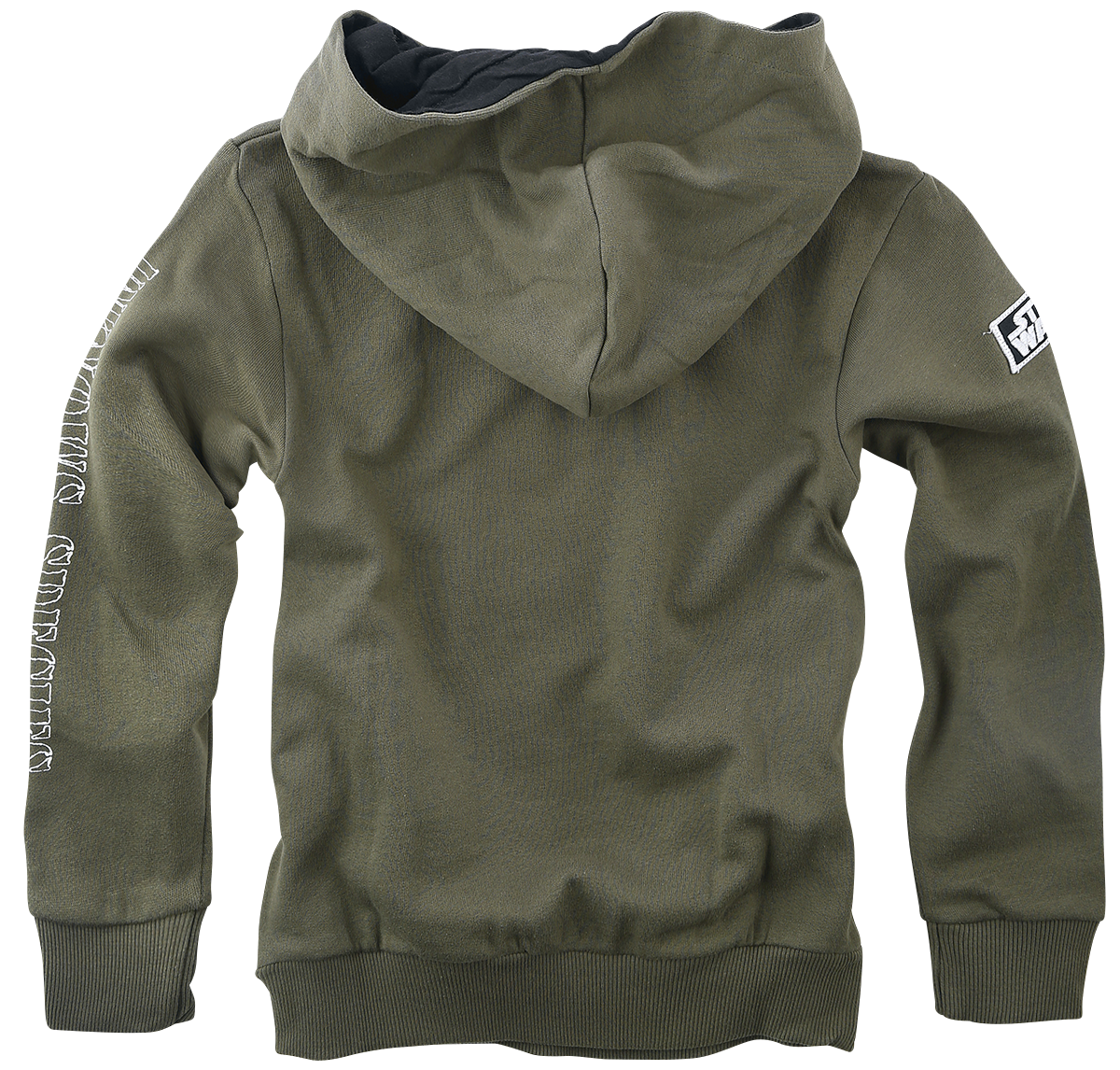 Sweat-shirt à capuche Disney de Star Wars - Enfants - Grogu - Croquis - 116 à 164 - pour Unisexe - kaki - Star Wars - View 2