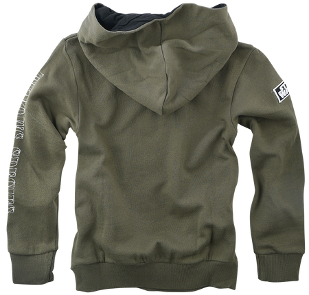 Sweat-shirt à capuche Disney de Star Wars - Enfants - Grogu - Croquis - 116 à 164 - pour Unisexe - kaki - Star Wars - View 2