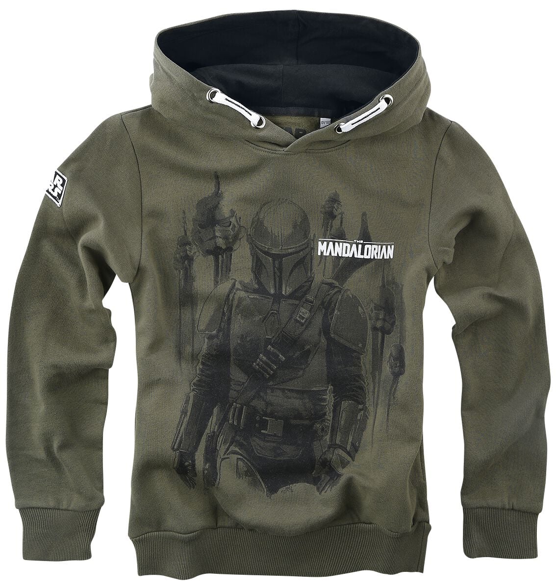 Sweat-shirt à capuche  de Star Wars - Enfants - The Mandalorian - Bounty Hunter - 152 - pour Unisexe - kaki - Star Wars