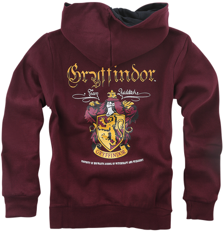 Sweat-shirt à capuche  de Harry Potter - Enfants - Gryffondor - 116 à 164 - pour Unisexe - bordeaux - Harry Potter - View 2