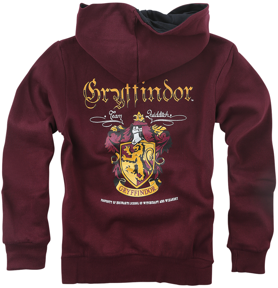 Sweat-shirt à capuche  de Harry Potter - Enfants - Gryffondor - 116 à 164 - pour Unisexe - bordeaux - Harry Potter - View 2