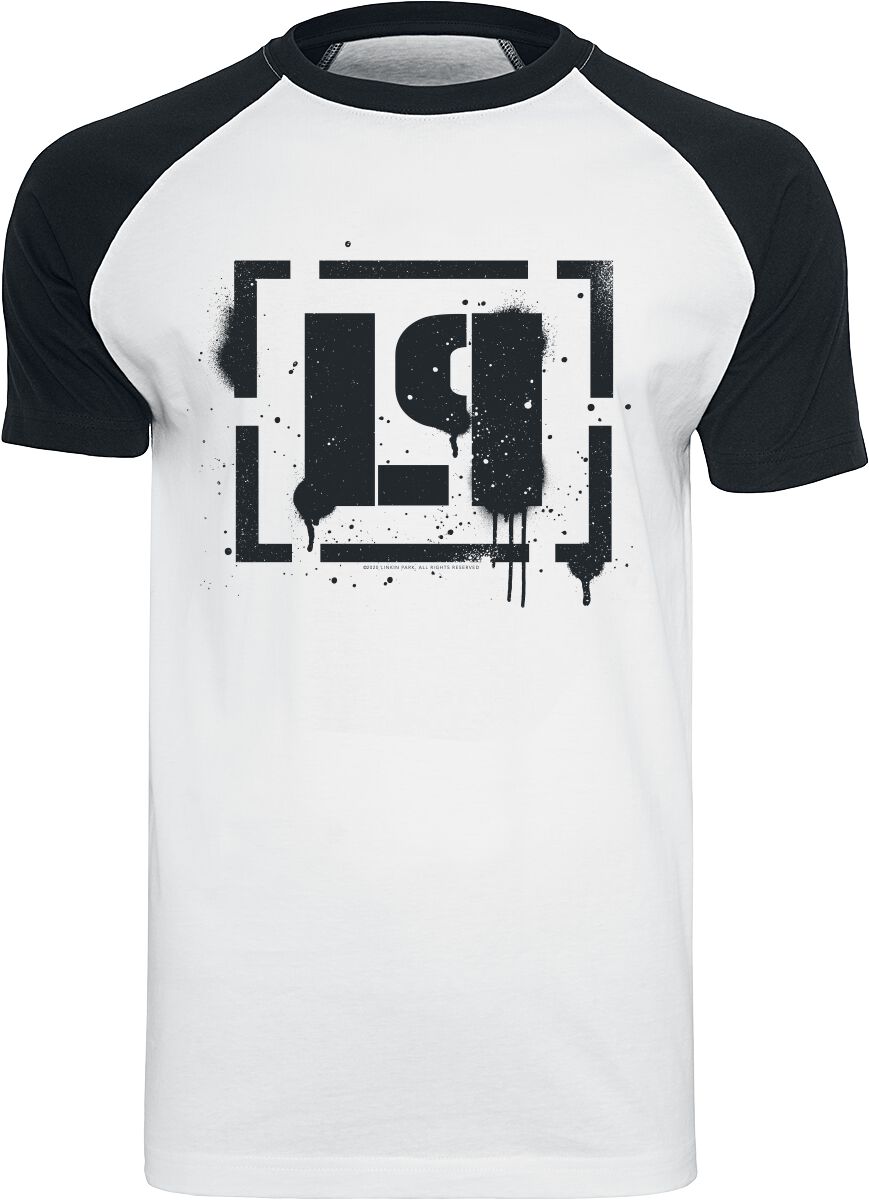 T-Shirt Manches courtes  de Linkin Park - LP Logo - S à XXL - pour Homme - blanc/noir - Linkin Park