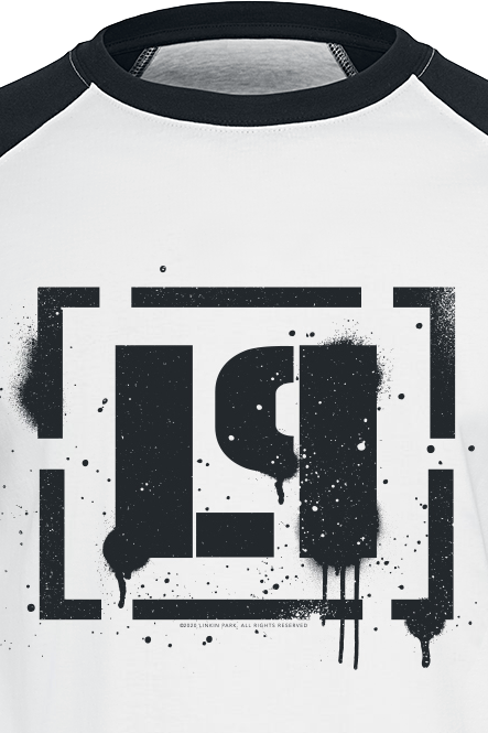 T-Shirt Manches courtes  de Linkin Park - LP Logo - S à XXL - pour Homme - blanc/noir - Linkin Park - View 2
