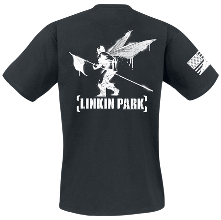 T-Shirt Manches courtes  de Linkin Park - Flag - S à 4XL - pour Unisexe - noir - Linkin Park - View 2