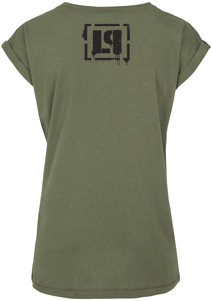 T-Shirt Manches courtes  de Linkin Park - Hybrid Theory - S à 3XL - pour Femme - olive - Linkin Park - View 2